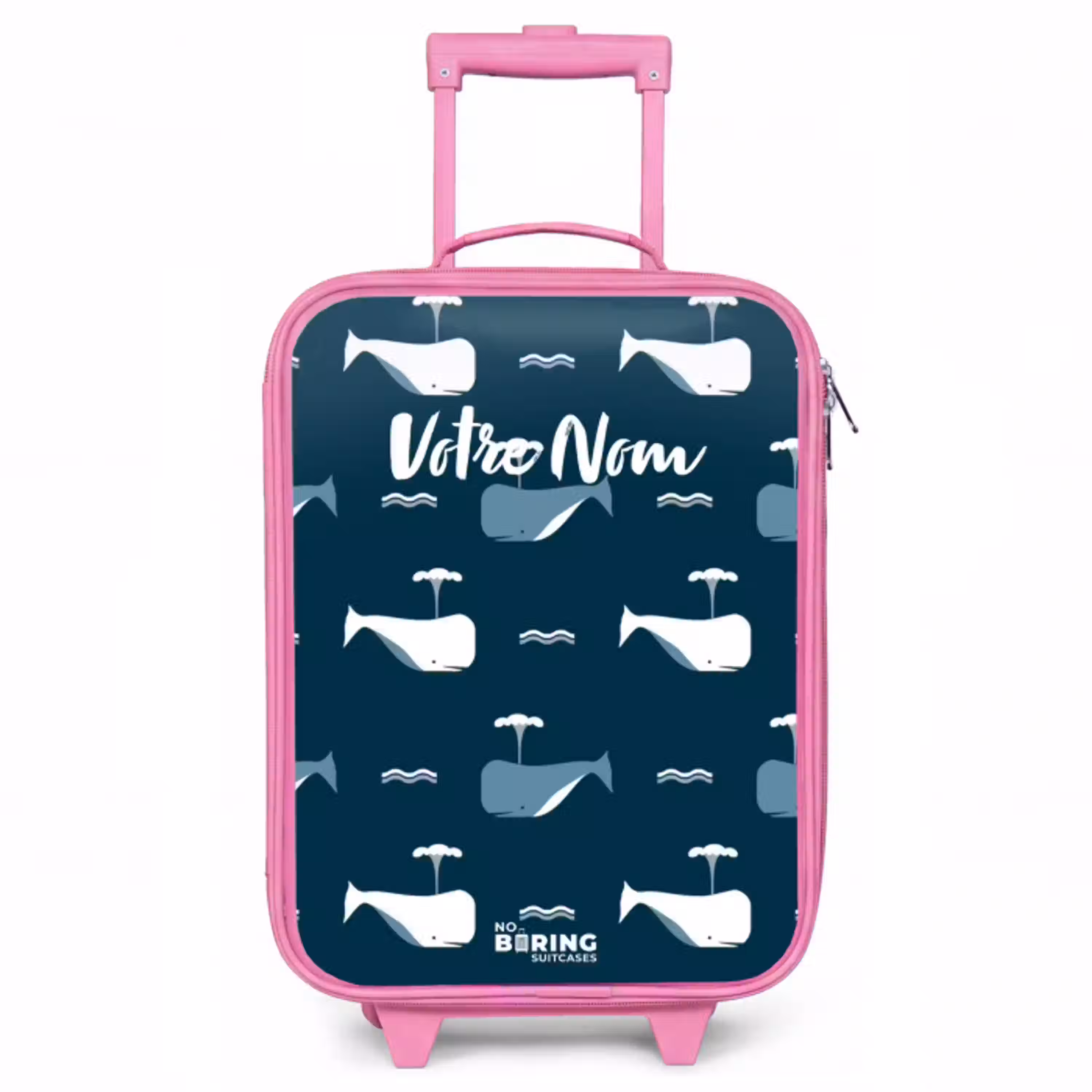 Walvisweelde Kinderkoffer - Roze klein -3d