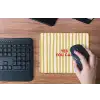 Strepen - Abstract - Yes you can - Rood muismat rubber klein -toetsenbord