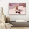 Ijskoffie - Zonnebril - Goud canvas 2cm klein -sfeer6