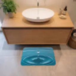 Waterdruppel - Water - Oppervlakte Badmat klein -sfeer1