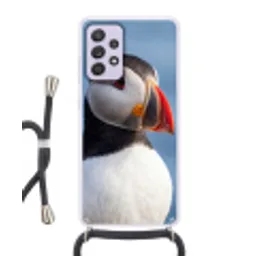 Papegaaiduiker - Portret - Natuur Hoesje Samsung Galaxy A52 5G met koord klein -3d