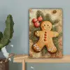 Kerstmis - Koekje - Poppetje - Speculaas canvas 2cm klein -sfeer4