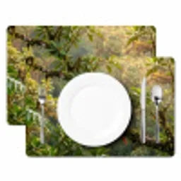 Ara - Jungle - Rood Placemat vinyl groot -zzsfeer2_Kitchenyeah-website