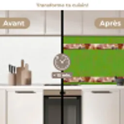 Penseelstrepen - Herfstsymfonie - Bordeauxrood keuken achterwand 2 middel 871 -voor-na2_FR