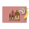 Illustratie - Bankje - Personen - Minimalistisch Placemat vinyl groot -zzzproduct_Kitchenyeah-website