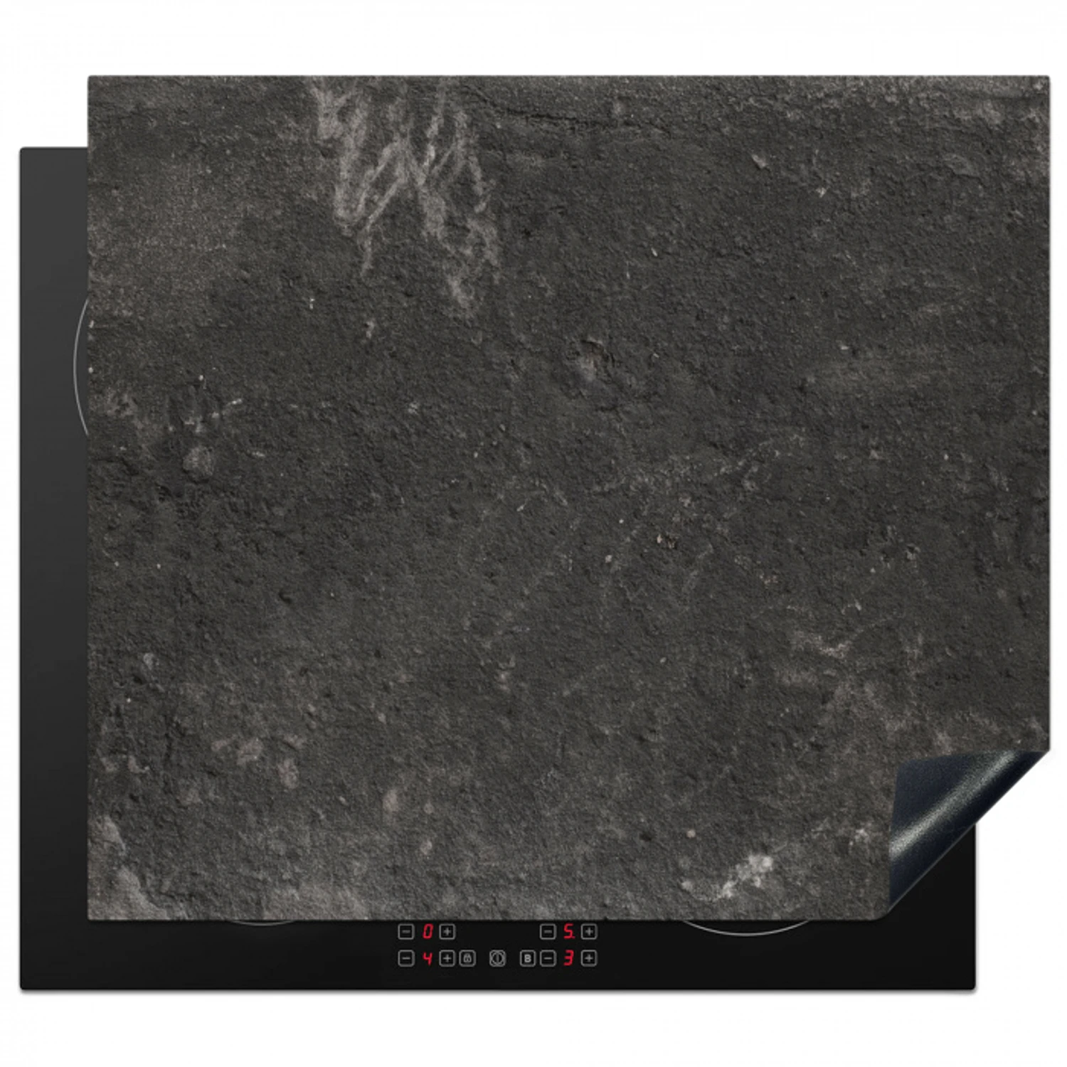 Verleden in Beton Geëtst Inductie beschermer vinyl 3mm middel -3d