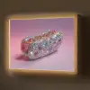 Hotdog - Steentjes - Glitters - Paars Light Box met batterij (Wandlamp) middel -z3d_website