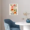 Veldbloemen - Stengels - Blaadjes - Groen poster papier klein -sfeer3