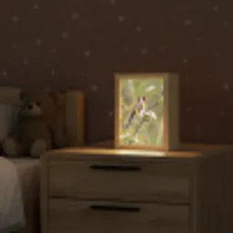 Putter - Bloesem - Lente - Natuur - Kleurrijk Light Box met kabel (Kinderlampje) klein -sfeer1_kind