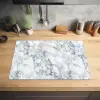 Mozaïek - Marmer - Wit - Onregelmatig Inductie beschermer vinyl 3mm klein 276 -sfeer5