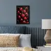 Rood - Fruit - Kersen fotolijst zwart zonder passe partout klein -sfeer3
