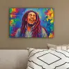 Regenboogkleuren - Man - schilderij canvas 2cm klein -sfeer3