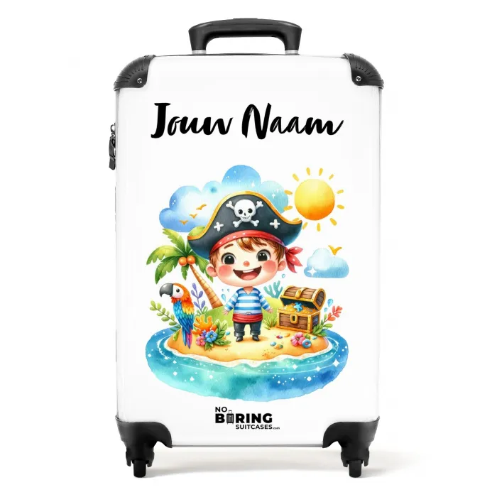 Pepijn piraatje NBS - Handbagage koffer - Kinderen Unisex middel -productfoto_recht