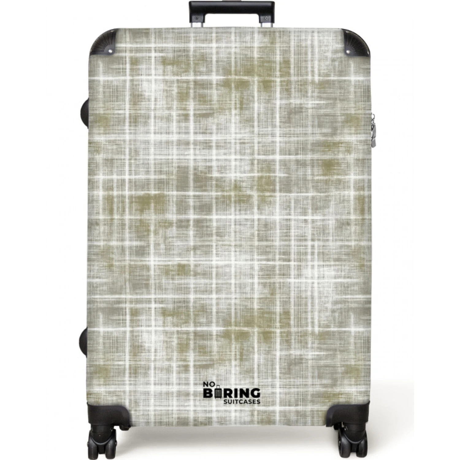 Linnen - Patroon - Groen NBS - Large koffer - Volwassenen Unisex groot -zzzzzzzzkaufland2