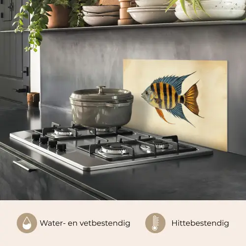 Vis - Tropisch - Strepen - Vinnen keuken achterwand spatscherm klein -usp_NL