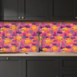 Goudvissen - Koraal - Kleurrijk keuken achterwand 2 middel 871 -sfeer1