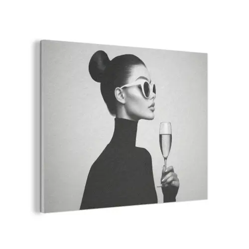Vrouw - Champagne - Modern PET vilt klein -3d