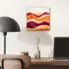 Abstract - Landschap - Golven aluminium wit klein -sfeer5