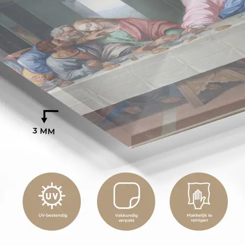 Het laatste avondmaal - Leonardo da Vinci plexiglas 5mm klein -sfeer2