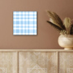 Ruit - Patroon - Blauw aluminium wit klein 46 -sfeer4