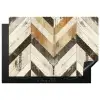 Vintage Chevronhout Inductie beschermer vinyl 3mm klein -3d