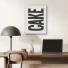 Zwart - Cake - Eten - Decoratie PET vilt klein -sfeer5