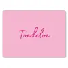 Toedeloe - Roze - Minimalistisch muismat rubber klein -3d