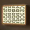 Botanisch - Retro - Groen Light Box met batterij (Wandlamp) middel 907 -z3d_website