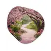 Kersenbloesem - Natuur - Sakura - Pad - Japanse tuin Wandcirkel Organisch Aluminium middel -3d