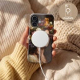 Portret - Vrouw - Bloemen Toughcase MagSafe Apple iPhone 17 klein -USP_MagsafeV