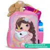 Meisje - Eenhoorn - Glitter Kinderrugzak - Roze middel -inhoud_NL