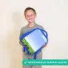 Pixel wereld Kinderrugzak - Blauw middel -sfeer1_NL