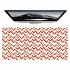 Strepen - Rood - Wit - Patroon Muismat XXL klein 681 -zzz3d