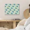 Triceratop - Blauw - Stippen - Boompjes PET vilt klein -sfeer3