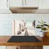 Terras - Stoelen - Strand - Beige keuken achterwand spatscherm klein -sfeer2