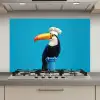 Tucan - Sokkel - Vogel - Koksmuts keuken achterwand spatscherm klein -3d_website