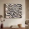 Zebraprint - Dynamisch - Roze Textielframe zwart klein -sfeer3