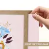 Trofee - Best Mom - Bloemen - Kleurrijk Light Box met batterij (Wandlamp) middel -USP_websiteprintNL