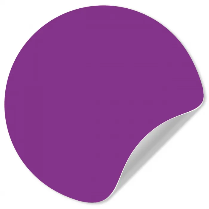 Paars - Kleuren - Effen Wandcirkel behangsticker klein 186 -3d