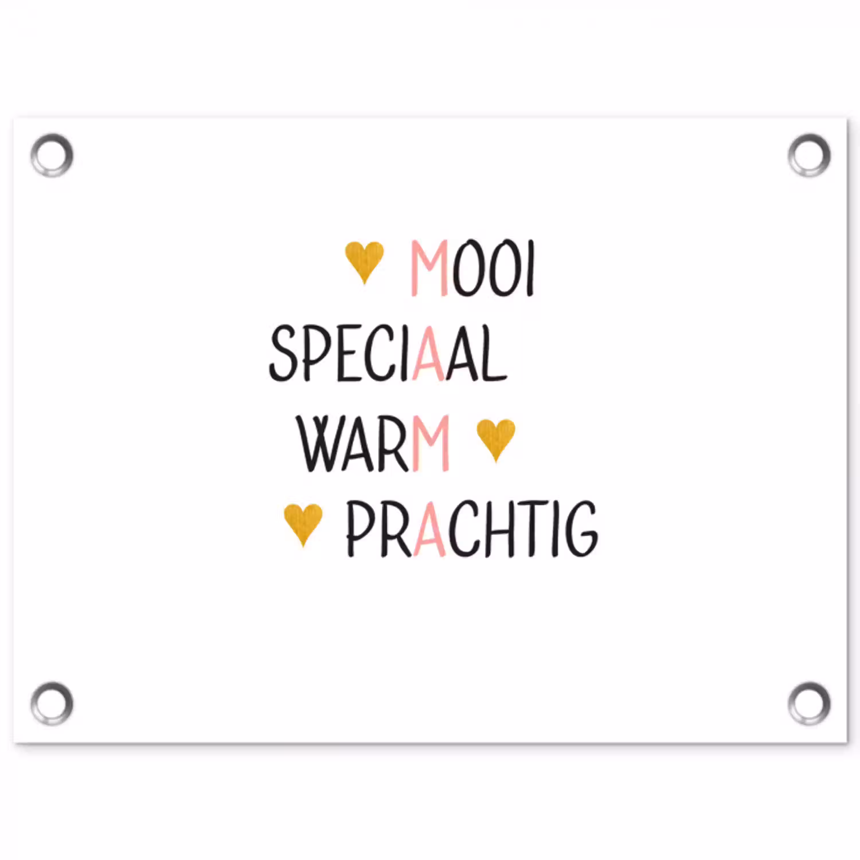 Spreuken - Mama - Quotes tuinposter los doek klein -3d