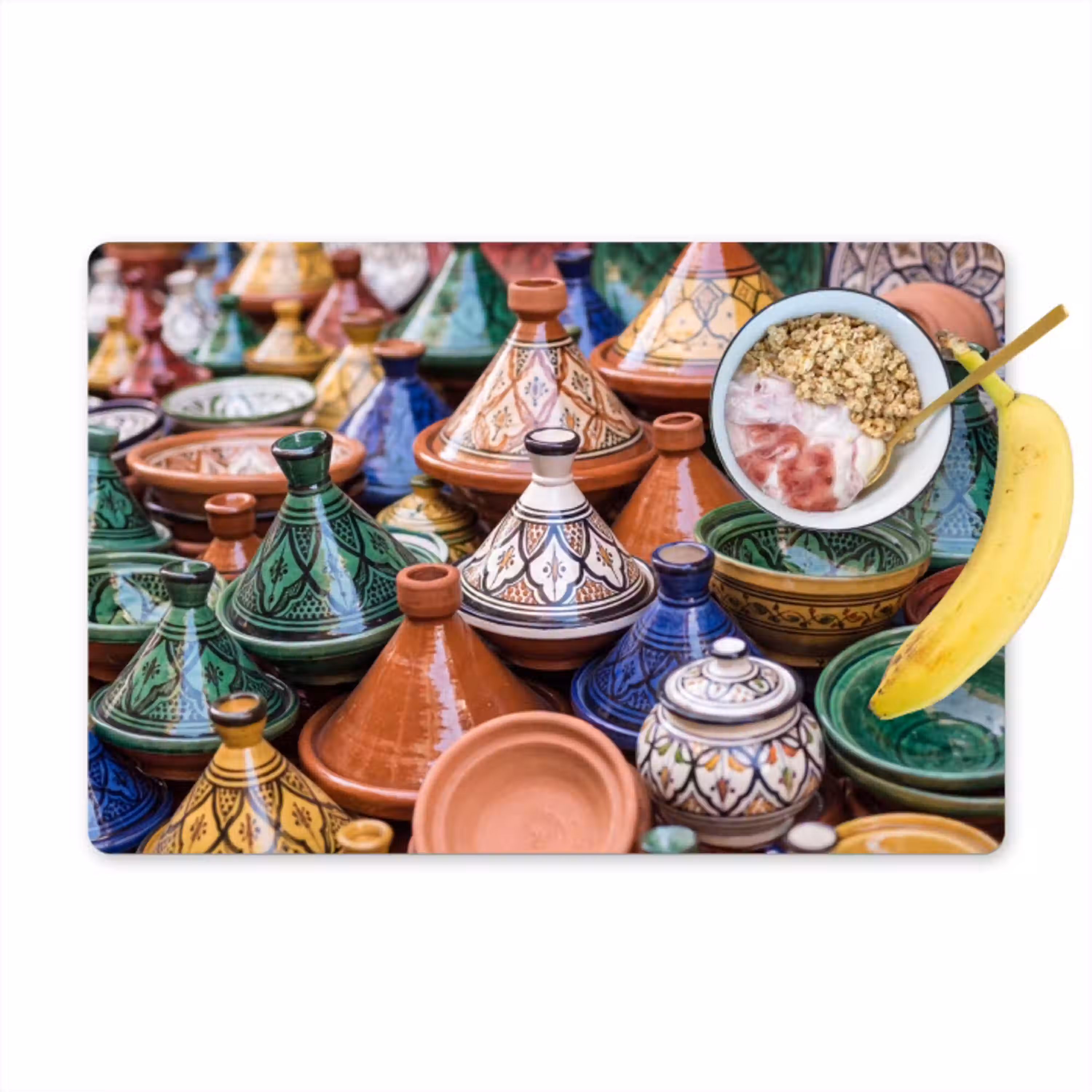Aardewerk - Kleurrijk - Patroon Placemat vinyl groot -zzzproduct_Kitchenyeah-website