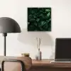 Bladeren - Ovaal - Groen - Nerven aluminium wit klein -sfeer5