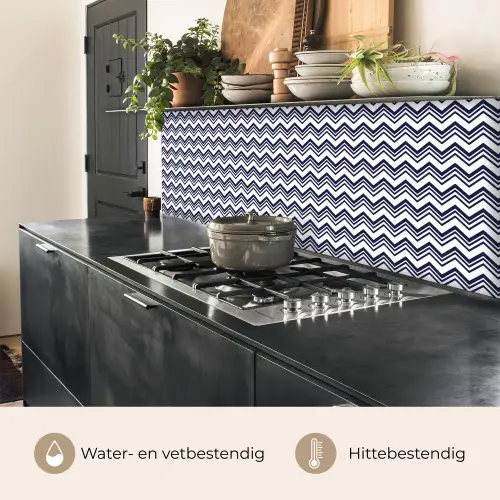 Oceaan - Golven - Blauw - Wit keuken achterwand 2 middel 871 -usp_NL
