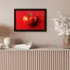 Tomaat - Rood - Hart fotolijst zwart zonder passe partout klein -sfeer5