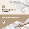 Wit - Goud - Marmer - Grijs Inductie beschemer met haakjes klein 777 -ky-schoon-nl