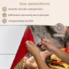 Vrouw - Hamburger - Bontjas keuken achterwand spatscherm klein -spatscherm_NL