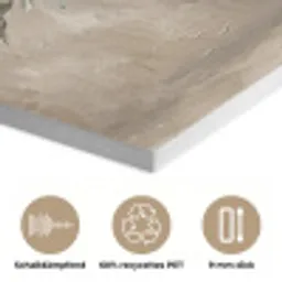 Olijfplant - Aardenpot - Abstract - Beige PET vilt klein -closeup_DE