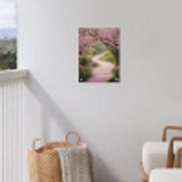 Kersenbloesem - Natuur - Sakura - Pad - Japanse tuin tuinposter los doek klein -sfeer8