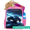 Monstertruck raast door lichtsnelheid Kinderrugzak - Roze middel -inhoud_FR