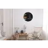 Quotes - Keuken - Spreuken - In deze keuken wordt gekookt met liefde - Liefde Wandcirkel aluminium klein -woonkamer